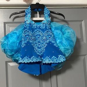 Aqua Pageant Dress